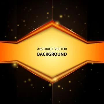 Abstract yellow and black background Stock Illustration