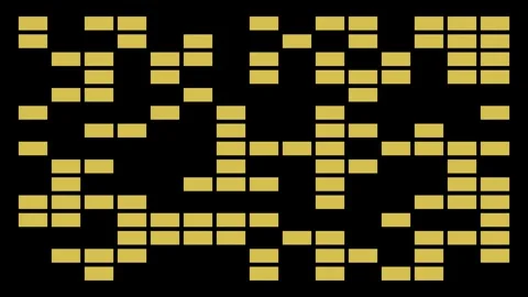 Abstract Yellow and Black Digital Block Animation Stock Footage 328709475