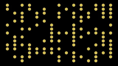 Abstract Yellow and Black Digital Dot Animation Stock Footage 329292897