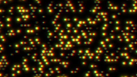 Abstract yellow and black dot pattern on black background 스톡 동영상 275597577