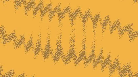 Abstract yellow and brown wavy line pattern texture Illustrazione stock