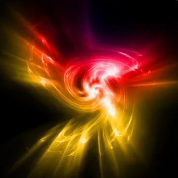 Abstract yellow and red rays lights. Vector 스톡 일러스트