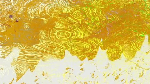 Abstract yellow and white patterned background with dynamic topographical lines Stock Illustration
