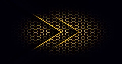 Abstract Yellow Arrows Stock Footage 104032548