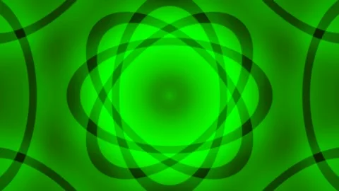 Abstract Yellow Atomic Structure Background Loop Stock Footage 332502504