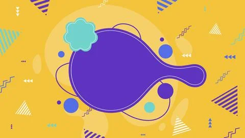 Abstract Yellow Background with Blob Background Stock Illustration
