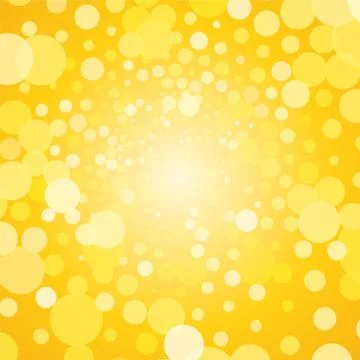Abstract yellow background with bubbles 스톡 일러스트