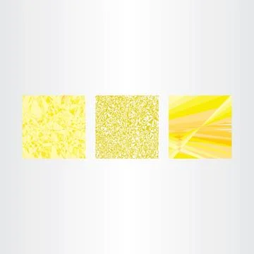 Abstract yellow background collection vector set Stock-Illustration
