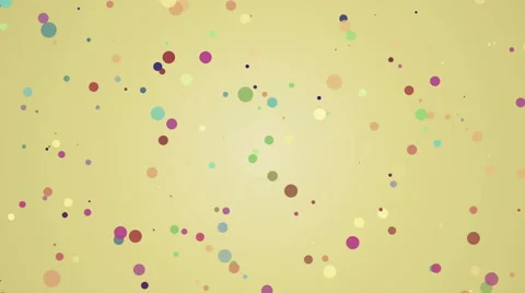Abstract yellow background with colorful dots Vídeo Stock 49090907