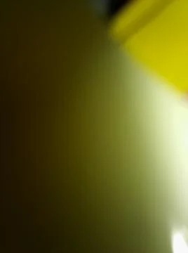 Abstract yellow background with different elements in space in close up effec Foto stock