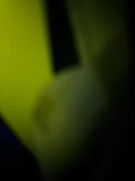 Abstract yellow background with different elements in space in close up effec 写真素材