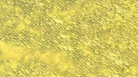 Abstract yellow background in the form of scales of fish. Stock Illustration