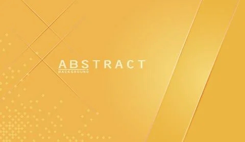 Abstract yellow background with geometric diagonal shapes and subtle dotted Stock Illustration