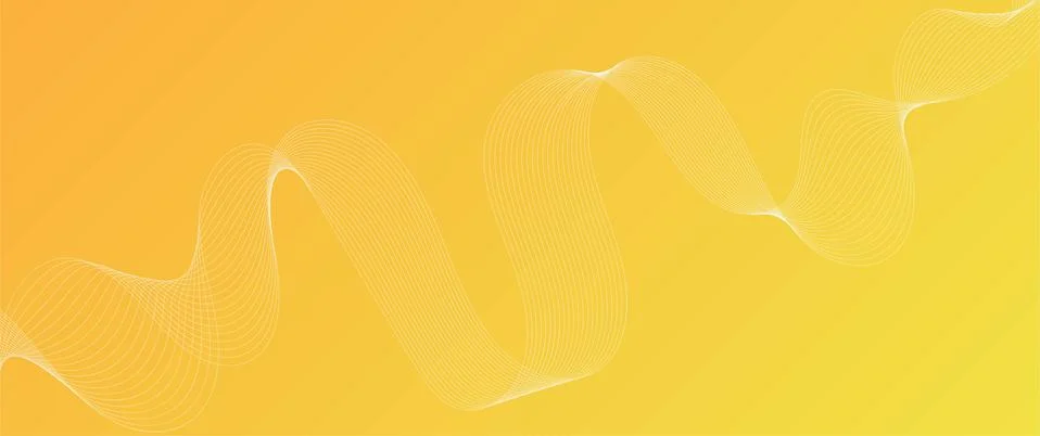 Abstract yellow background with geometric elements for web vector illustratio Stock Illustration