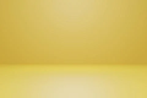 Abstract yellow background with gradients in empty studio room. Illustrazione stock