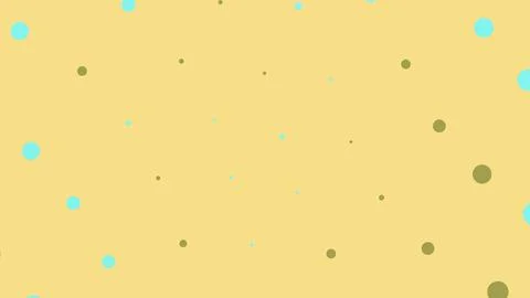 Abstract yellow background with scattered teal and brown dots Stock Illustration