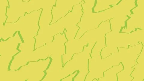 Abstract yellow background with sharp green jagged lines Stock Illustration