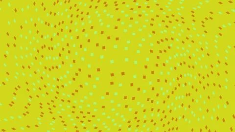 Abstract yellow background with small green and brown dots 스톡 일러스트