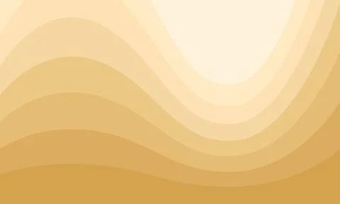 Abstract yellow background. Smooth wavy mustard colored geometry. Waves and b Foto stock