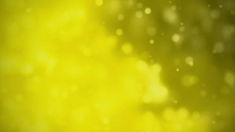 Abstract yellow background with soft bokeh lights and glowing particles Stock Footage 346178349