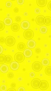 Abstract Yellow Background with Soft Glowing Circles Stock Illustration