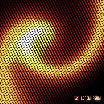 Abstract yellow background with spiral vortex イラスト素材