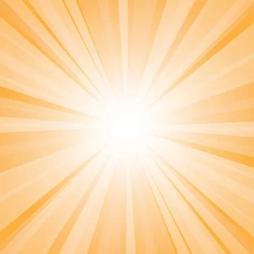 Abstract yellow background with sun ray. Summer vector illustration Illustrazione stock