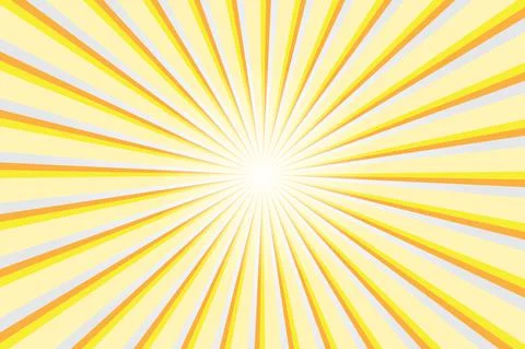 Abstract yellow background with sun ray. Summer vector illustration Stock Illustration