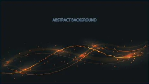 Abstract yellow background texture of magic laser beautiful digital luminous  Stock Illustration