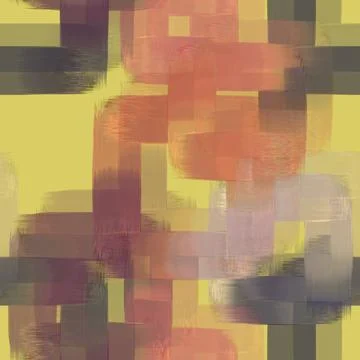 Abstract yellow background with textured pink purple gray rectangles, modern Stock Illustration