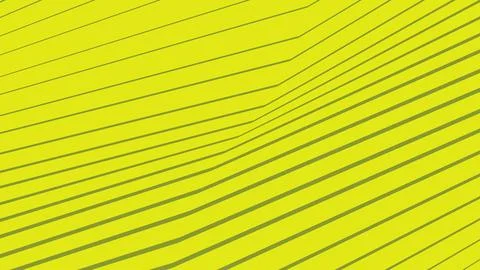 Abstract yellow background with wavy 3d lines pattern Stock Illustration