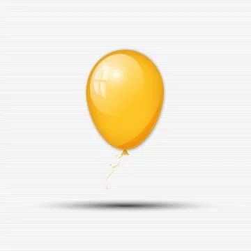 Abstract yellow balloon Stock Illustration