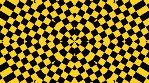 Abstract Yellow Black Geometric Pattern With Subtle Motion For Backgrounds .. Stock Footage 341719988