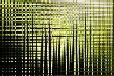 Abstract yellow-black line pattern as background Stock Illustration
