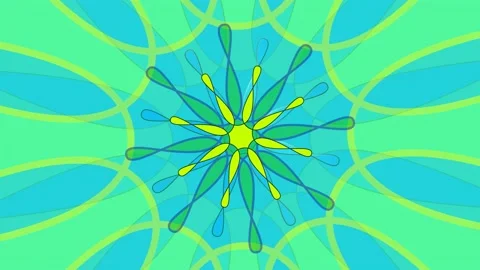 Abstract yellow-blue background with animated patterns Stock Footage 177375174