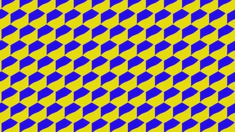 Abstract yellow-blue background of rotation of individual elements. Stock Footage 171589712