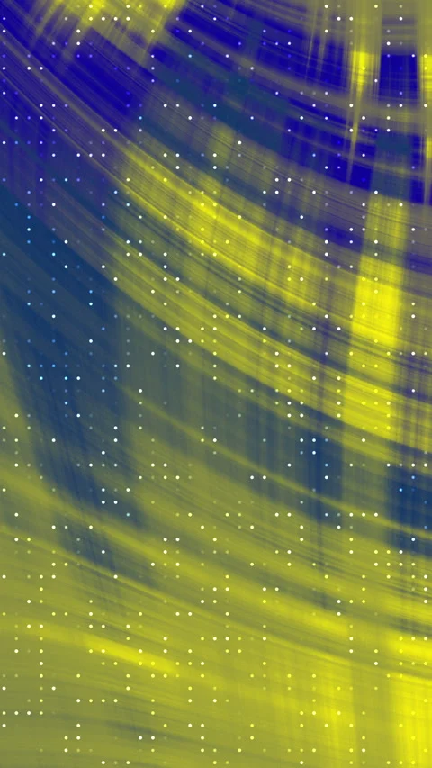 Abstract Yellow Blue Streaks Light Particles Motion Background Loop Stock Footage 341989619