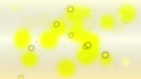 Abstract Yellow Bokeh Bubbles Floating on Gradient Background Stock Footage 347560185