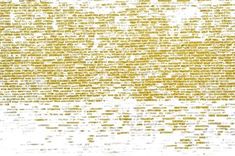 Abstract yellow brick wall texture. Seamless pattern of Golden bricks wall Stockillustratie