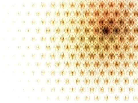 Abstract yellow bubble dot swirl design background Stock Illustration