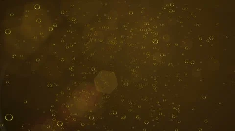 Abstract yellow bubble rain Stock Footage 8924576