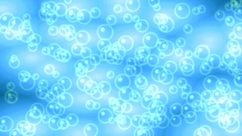 Abstract Yellow Bubbles Background, Glowing Energy, Fluid Motion, Light Par.. Stock Footage 331442132