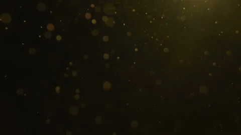 Abstract Yellow Bubbles Float Through Space Stock Footage 208802275