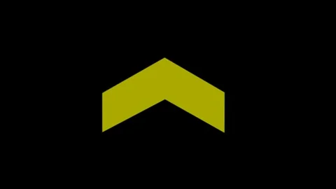 Abstract Yellow Chevron Shape on Black Background for Modern Design Concept.. Stock Footage 331691506