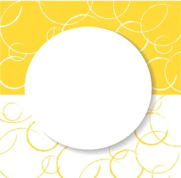Abstract yellow circle background vector Stock Illustration