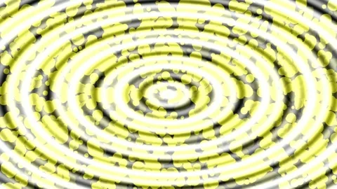 Abstract Yellow Circles Ripple Effect Background Stock Footage 331357159