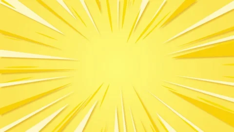 Abstract yellow comic book speed lines background looping animation with br.. Stock Footage 334327071