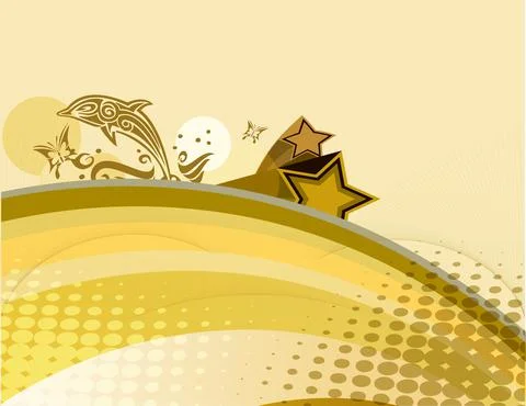 Abstract yellow comic zoom Vector Background Stock Illustration