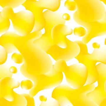 Abstract yellow creative fluid seamless pattern Stock Illustration