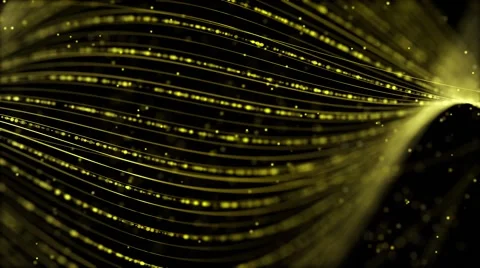 Abstract yellow on dark motion video background loop HD Stock Footage 67623910